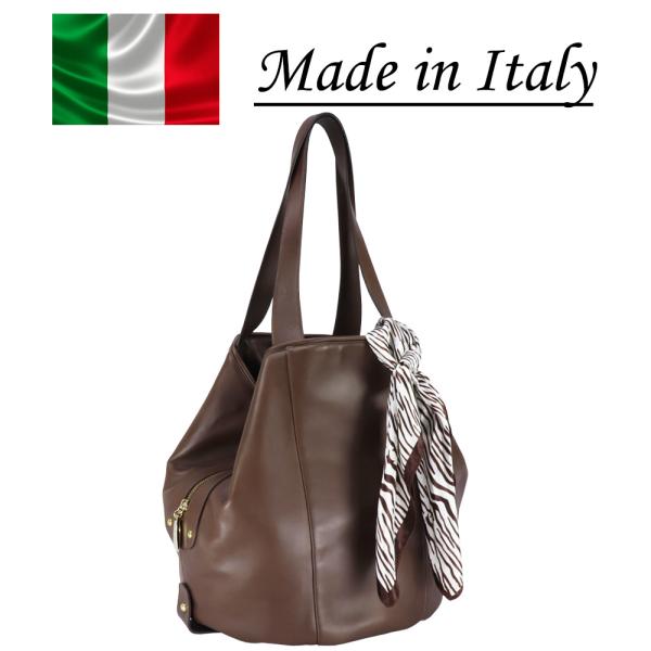 イタリア製バッグ トートバッグ レディース 大容量 革 本革バッグ レディース 大きめトートバッグ ...