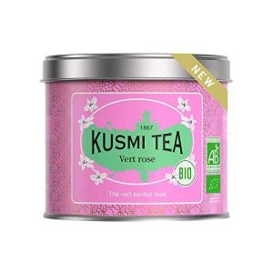 KUSMI TEA クスミティー グリーンローズ 100g缶 オーガニック 有機JAS認証 緑茶