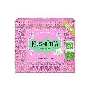 KUSMI TEA クスミティー グリーンローズ 2.0g x 20ティーバック オーガニック 有機JAS認証 緑茶