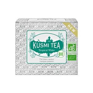 KUSMI TEA クスミティー トロピカルホワイト 1.8g x 20ティーバック  オーガニック 有機JAS認証 フルーツティー ホ