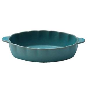 aito製作所  グラタン皿 ココット 約20×10cm くじゃくあお 瀬戸焼 食洗機 電子レンジ対応 日本製 288190