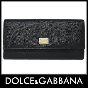 ドルチェ&ガッバーナ ドルガバ 長財布 ドーフィンレザー ブ...