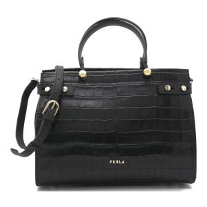 FURLA（フルラ） FURLA LADY M トートバッグ M クロコダイル型押し