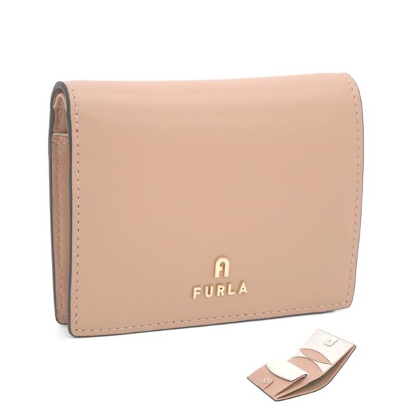 フルラ FURLA LUNA コンパクト財布 S CAMEO+MARSHMALLOW int. ピン...