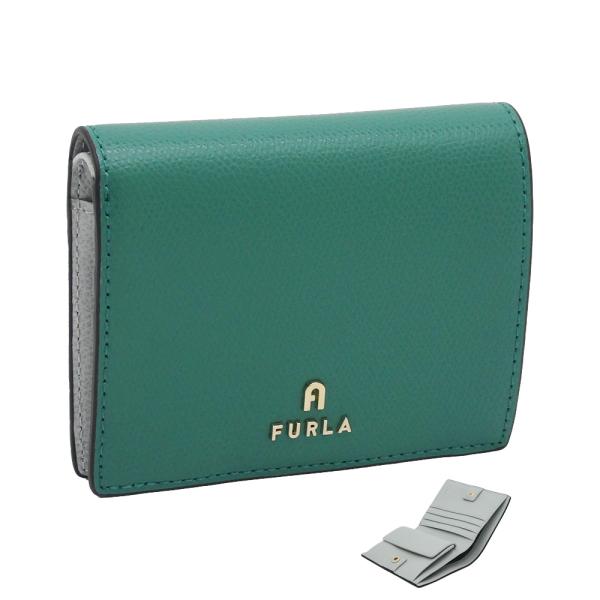 フルラ Furla Camelia コンパクト財布 S JADE+COLOR CRISTALLO グ...