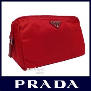 PRADA プラダ 化粧 コスメ ポーチ ヴェラ ナイロン レッド 赤 1N0693 VELA ROSSO｜sorfege