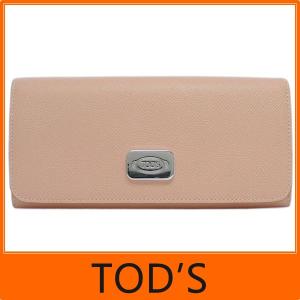 TOD'S トッズ tods 長財布 牛革型押し SAF サーモン ROSA SALMONE XAWCBWBA400 DOU M006｜sorfege