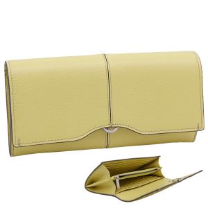 トッズ TOD'S レザー ウォレット XAWDBNB0403XSOG017 tods 二つ折り長財布 小銭入れ付 イエロー レディース