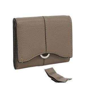 トッズ TOD'S レザー ウォレット XAWDBNB2000XSOC413 tods 三つ折りコンパクト財布 小銭入れ付 ベージュ レディース