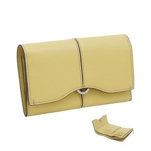 トッズ TOD'S レザー ウォレット XAWDBNB3300XSOG017 tods 三つ折りコンパクト財布 小銭入れ付 イエロー レディース