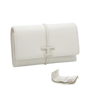 美品　トッズ T タイムレス レザー ウォレット　三つ折り財布　コンパクト 楽天市場】トッズ 折財布 レディース Tタイムレス 三つ折り財布