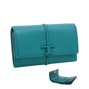 TOD'S（トッズ） TODS 二つ折り財布 T TIMELESS Tタイムレス