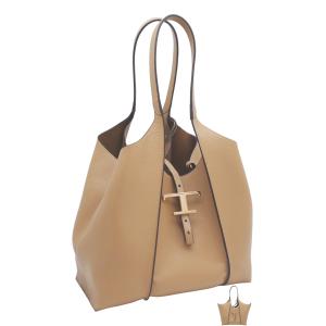 トッズ TOD'S T タイムレス レザー ショッピングバッグ スモール XBWTSBA0200XSOC811 tods ショルダーバッグ ハンドバッグ ナチュラル レディース