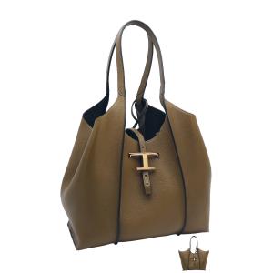 トッズ TOD'S T タイムレス レザー ショッピングバッグ スモール XBWTSBA0200XSOS411 tods ショルダーバッグ ハンドバッグ ブラウン レディース