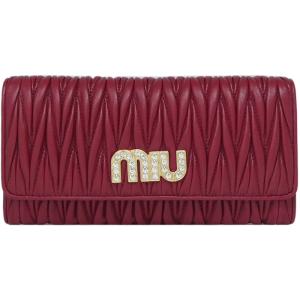 【希少品】ミュウミュウMIUMIU長財布 新品ショルダー　鑑定済み! miu 年末年始セール 最安値挑戦 ミュウミュウ MIU 長財布 5MH109