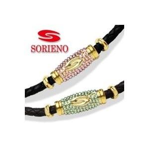 SORIENO ソリエノ αLeather ネックレス ゴールド  スポーツネックレス 健康 ネック...