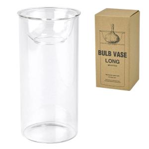 SPICE OF LIFE(スパイス) 水替えしやすい 水栽培ガラスベース 花瓶 BULB VASE バルブベース クリア ロング 直径8c｜sorrisoshop