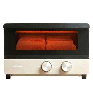 アイリスオーヤマ トースター オーブントースター 4枚焼き 温度調整無段階機能付き シャンパンゴールド POT-412FM-N｜sorrisoshop