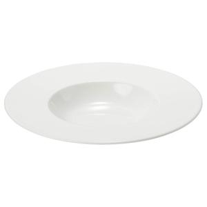 NARUMI(ナルミ) プレート 皿 プロスタイル 25cm ホワイト シンプル リム スープ パスタ皿 電子レンジ温め 食洗機対応 日本製