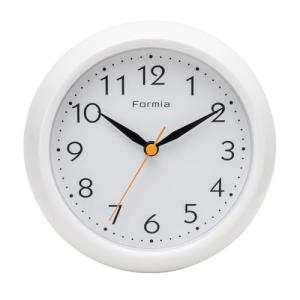 Formia(フォルミア) バスクロック 防水 大画面 お風呂用 キッチン用 壁掛け時計 置き掛け兼用 アナログ タオルハンガー 保土ヶ谷電子販売 ホワイト H