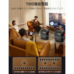JYX ワイヤレスマイク スピーカーセット 拡...の詳細画像2