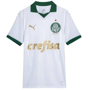 取り寄せ商品 パルメイラス 24/25 アウェイユニフォーム PALMEIRAS 公式 PUMA ホワイト×ゴールド マーキング対応｜sorte-brazil