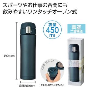 ワンプッシュ真空ステンレスボトル450ml   ご注文は 48個以上でお願いします。2708561