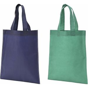 店舗 業務用 物販向け/名入れ ロゴ入れ オリジナル　不織布A4トートバッグ(グリーン)