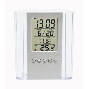 名入れ ロゴ入れ オリジナル/福利厚生 周年 卒業 記念品　PT-04 PATTO -パット- クリアスタンドクロック