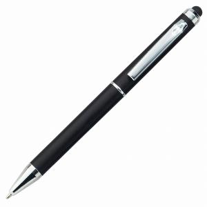 名入れ ロゴ入れ オリジナル/販促品 ノベルティ グッズ　タッチペン付ビジネスペン　ブラック