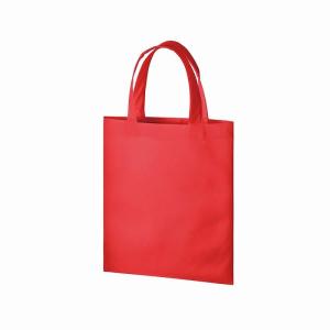 販促品 ノベルティ グッズ/店舗 業務用 物販向け　再生不織布A4フラットトート レッド