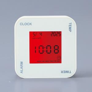 福利厚生 周年 卒業 記念品/名入れ ロゴ入れ オリジナル　4WAYスクエアデジタルクロック