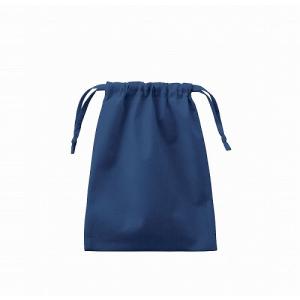 販促品 ノベルティ グッズ/名入れ ロゴ入れ オリジナル　不織布巾着(M) ディープブルー