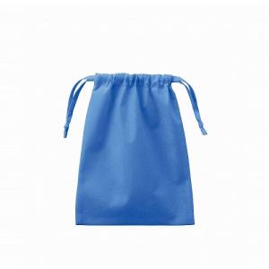 販促品 ノベルティ グッズ/名入れ ロゴ入れ オリジナル　不織布巾着(M) スカイブルー