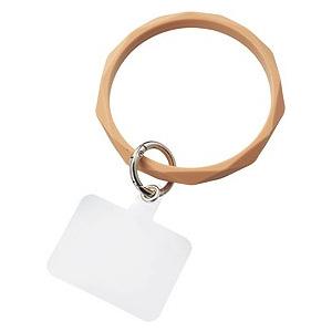 【40個〜 注文可】 販促品 ノベルティ グッズ|[名入れ対応] ダイヤリング スマホハンドストラップ ※別途見積