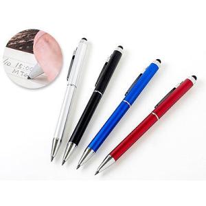 販促品 ノベルティ グッズ/名入れ ロゴ入れ オリジナル　タッチペン付グラファイトペン　シルバー