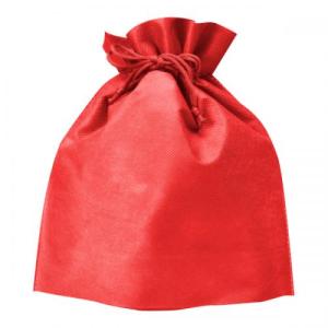 名入れ ロゴ入れ オリジナル/販促品 ノベルティ グッズ　不織布巾着(レッド)