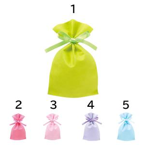 店舗 業務用 物販向け　[ギフト用 巾着 リボン付] S2(W120×H200mm)