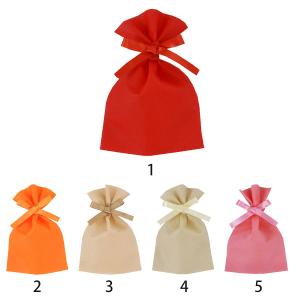 店舗 業務用 物販向け　[ギフト用 巾着 リボン付] S1(W100×H150mm)