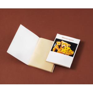 イベント 縁日 催物 抽選会/名入れ ロゴ入れ オリジナル　ノベルティ向けあぶらとり紙(茶紙)　クマのおやこP　50枚入