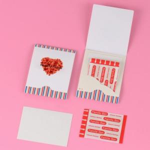 イベント 縁日 催物 抽選会/名入れ ロゴ入れ オリジナル　絆創膏入りアメニティセット　想い花