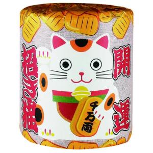 販促品 ノベルティ グッズ/イベント 縁日 催物 抽選会　トイレットペーパー　招福招き猫(1ロール)
