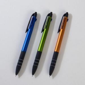 販促品 ノベルティ グッズ/名入れ ロゴ入れ オリジナル　タッチペン付3色ボールペン
