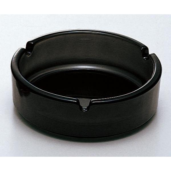 ロゴ入れ、名入れ・備品、ノベルティに!　アルジェ灰皿(国産)　黒