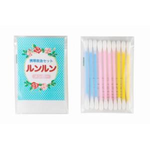 イベント 縁日 催物 抽選会/名入れ ロゴ入れ オリジナル　[名入れ代込] ルンルンカラー綿棒10本(ラベル入) ※別途版代