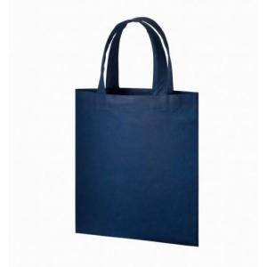 販促品 ノベルティ グッズ/名入れ ロゴ入れ オリジナル　不織布A4フラットトート ネイビー