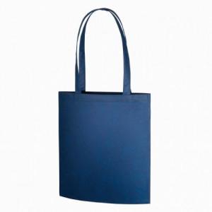 店舗 業務用 物販向け/販促品 ノベルティ グッズ　不織布フラットショルダートート ディープブルー