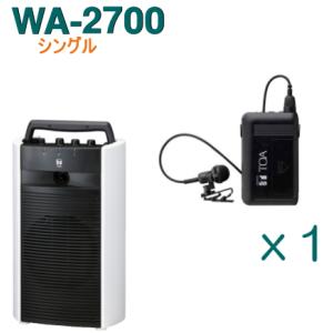 TOA ワイヤレスアンプ WA-2700 （シングル）＋タイピン型ワイヤレスマイク（１本）セット [ WA-2700-Gセット ]｜soshiyaru