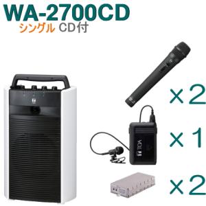 TOA ワイヤレスアンプ WA-2800 （ダイバシティ）＋ワイヤレスマイク