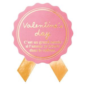 バレンタインデーシール・リボン １枚